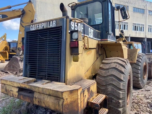 CAT950F Carregador de rodas usado em boas condições de funcionamento e com elevada energia