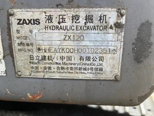 Lojas de materiais de construção usadas HITACH ZX120 escavadeira para o seu canteiro de obras