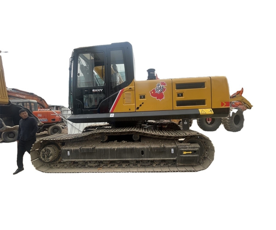Energia forte Sany SY335H Excavadora usada Máquina de movimentação de terra 33,5 toneladas válvula hidráulica