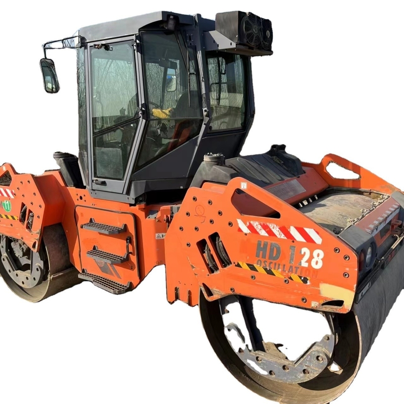 38 Pressão estática linear Energia forte Usado Roller de estrada HM HD128 para obras de construção