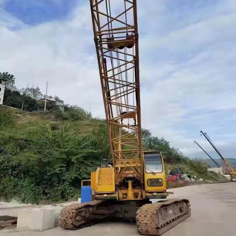 XCMG usado 55T 80T QUY55 QUY50-II QUY80 guindaste de rastreamento com Max. Altura de elevação 50M
