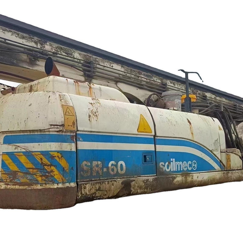 Perfuração na ponta dos dedos com a plataforma rotativa Diesel Ground Drill SOILME SM870 SR60 TH55